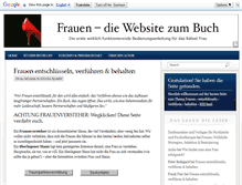 Tablet Screenshot of frauen-dasbuch.de